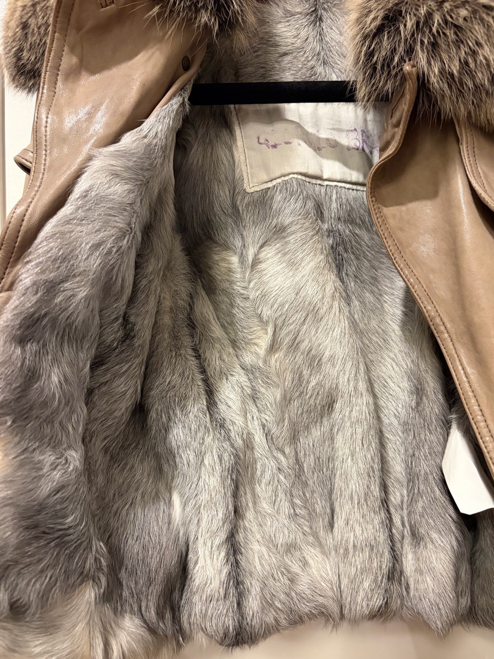 Giorgio Brato Italian Leather Jacket with Real Fur - Gem